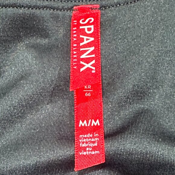 SPANX Faux Leather Leggings‎ Size Medium Style# 2437 Black - Picture 6 of 9
